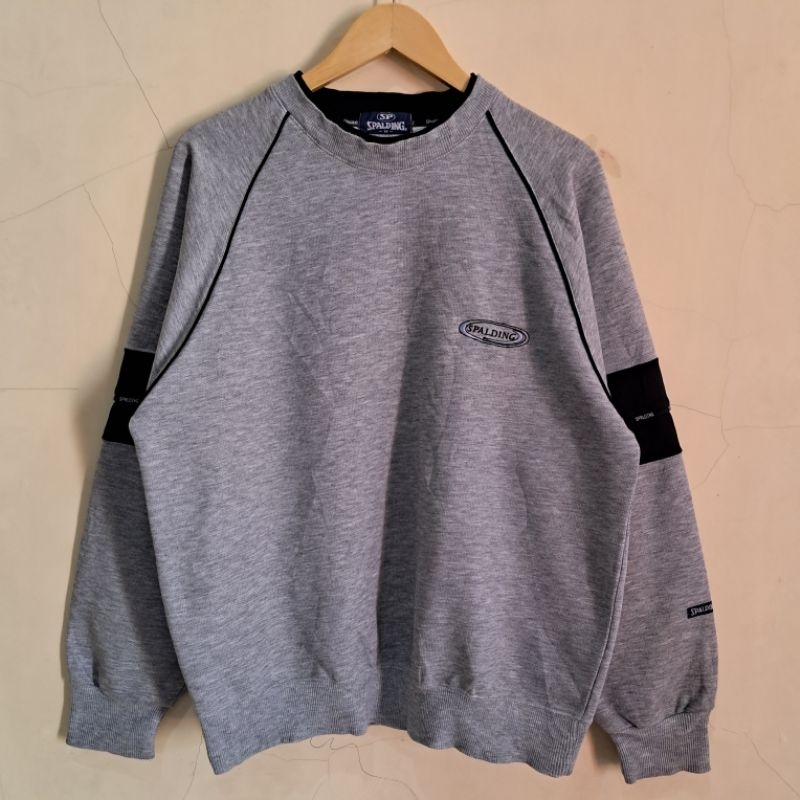 Crewneck Spalding motif bordir
