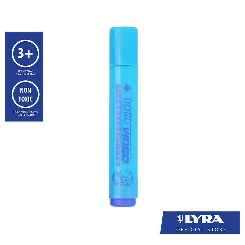 

Tratto Video, Stabilo / Highlighter Dengan Warna Sangat Terang - Light Blue / Biru Muda