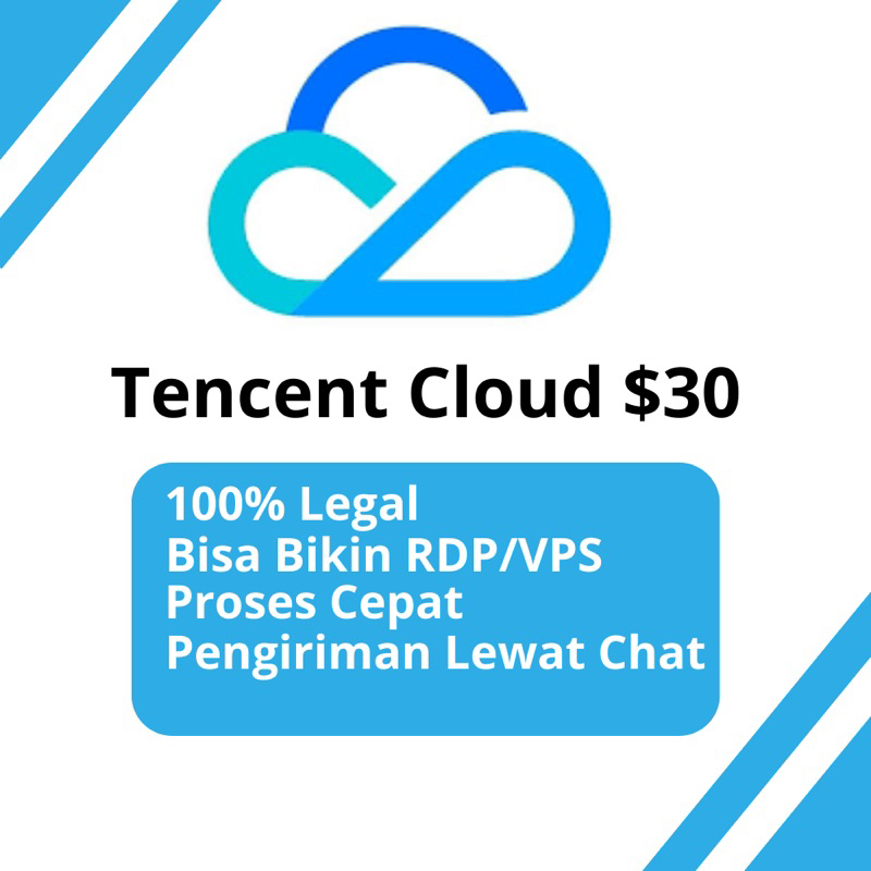 Murah Account Tencent Cloud Bergaransi $29-$30