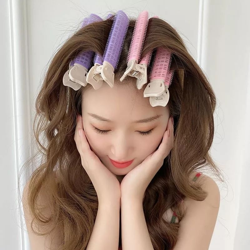 Hair Roller Clip Gulung Poni Jepitan Korea Velcro Rol Rambut Blow Roll Volumizing Korean Jepit