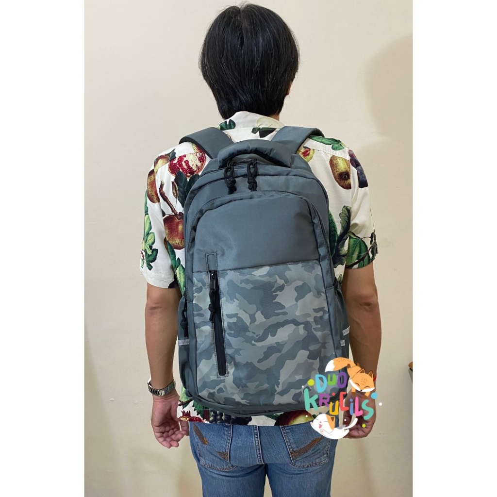 Tas Ransel sekolah anak SD SMP SMA Kuliah Motif ARMY import premium