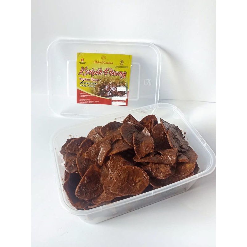 

kripik pisang coklat lumer bakoel cemilan 220 gram