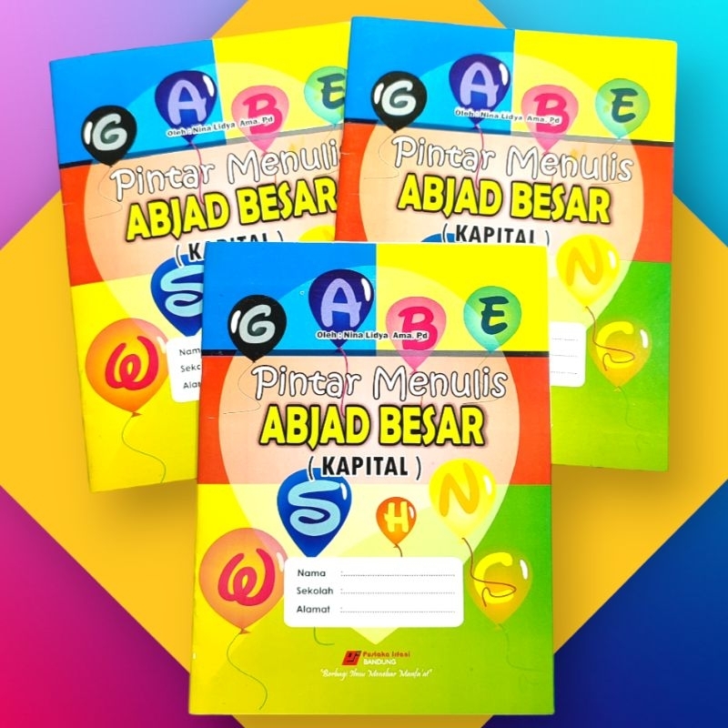 

Buku Anak Pintar Menulis Abjad Besar & Kecil