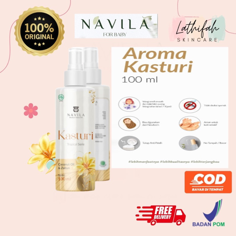 NAVILA MINYAK TELON OIL AROMA KASTURI | NAVILA MAKASSAR