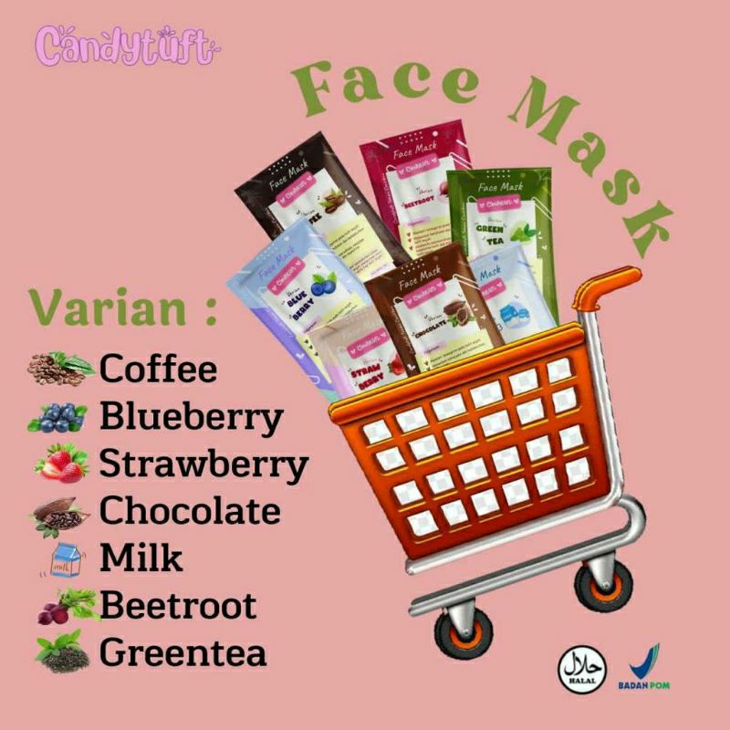 masker wajah/ face mask cand tuft/face mask by siska chic