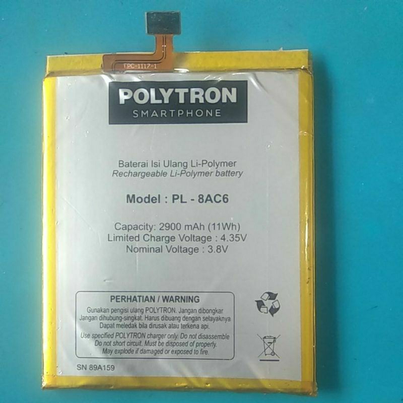 batre polytron prime 7 P500 copotan original