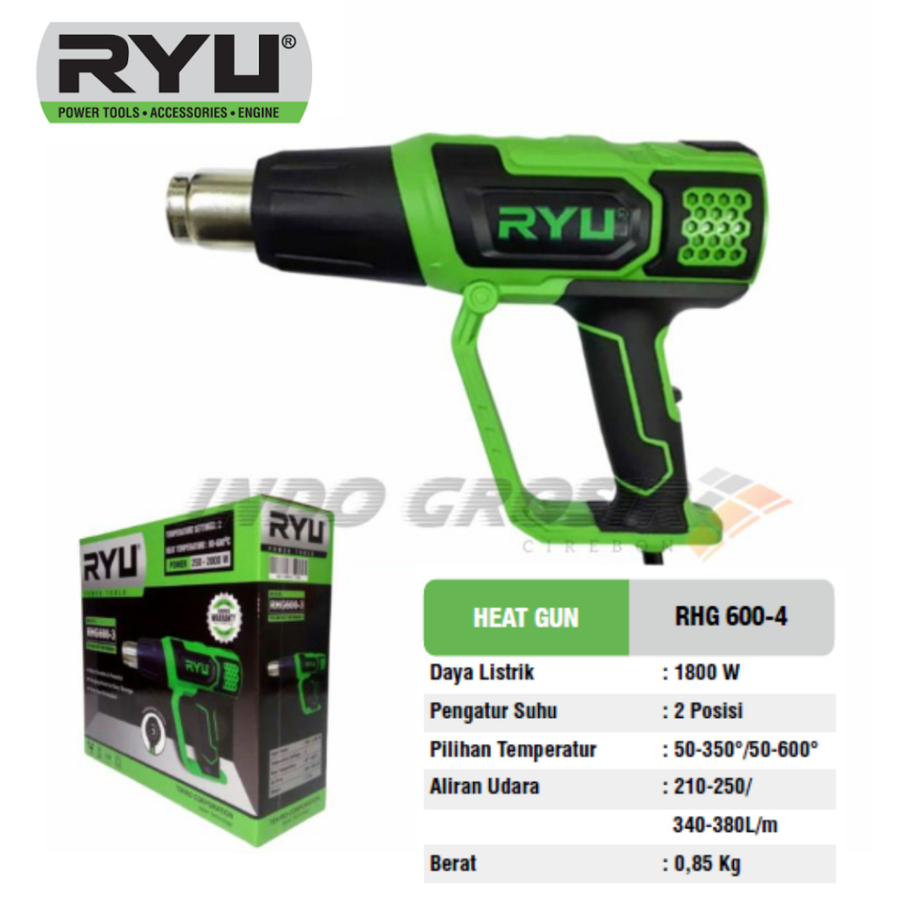 RYU Heat Gun RHG 600-4 Hot Gun Mesin Pemanas Listrik