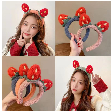 TS01- BD0046 Korea Bando Bandana MOTIF STRAWBERY bandana fashion