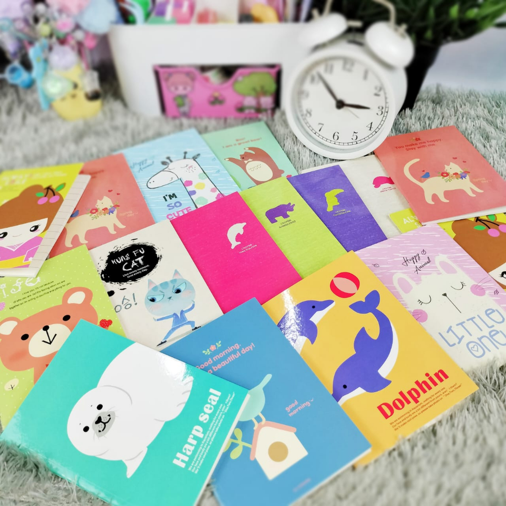 Buku Tulis Mini Kartun isi 20 Halaman Super Cute Lucu (Motif Random) / Notebook Kecil kertas bergaris Alat Tulis Sekolah Anak Imut Unik Harg TERMURAH bisa COD