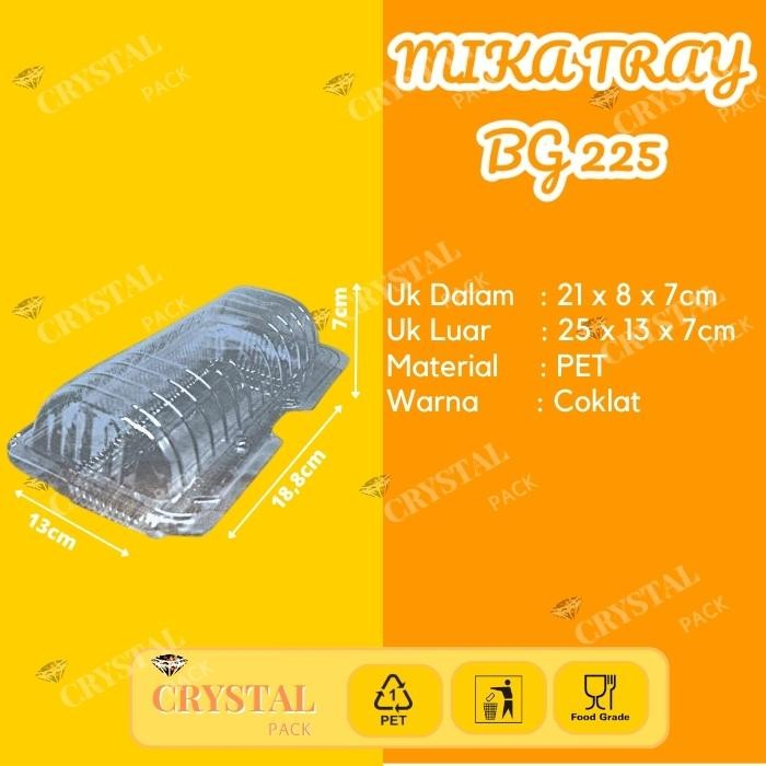 1 Dus Mika Bolu Gulung 225 Tray Bolu Kukus Box Mika BG 225