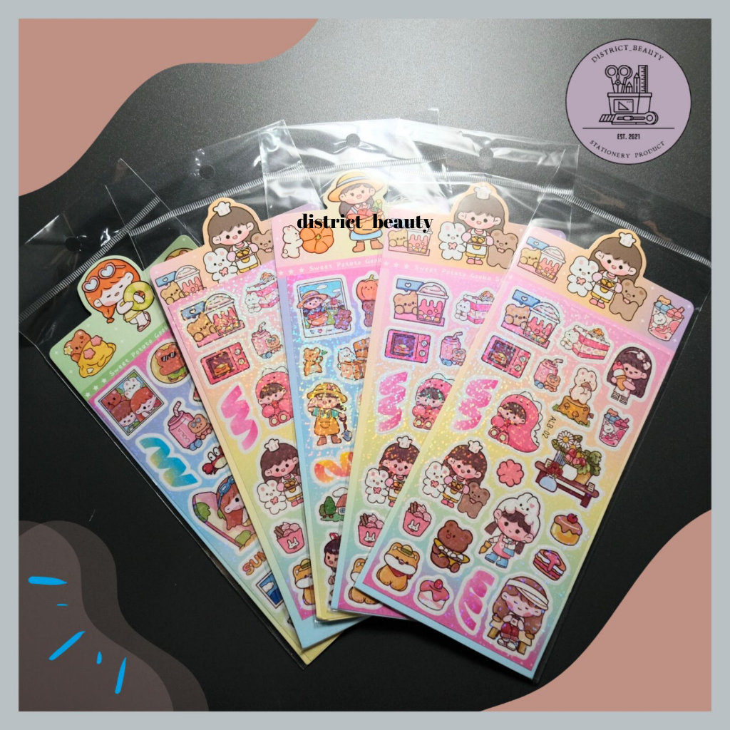 

STIKER GLITTER MOMO GLOSSY ISI 1 LEMBAR STICKER PVC AESTHETHIC