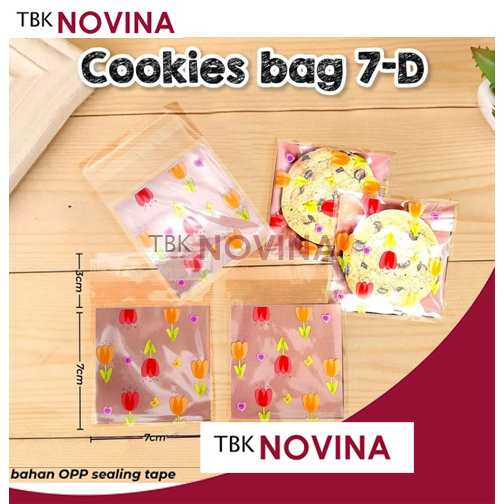 [10 PCS ] PLASTIK SEAL COOKIES BAG 7X7 / PLASTIK OPP SEAL / KANTONG PLASTIK OPP