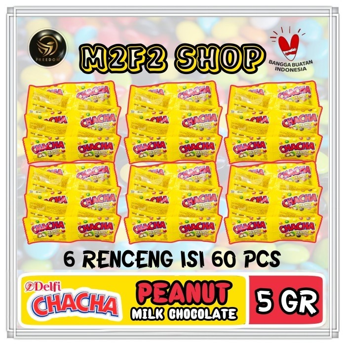 

ChaCha Delfi Peanut Milk Chocolate Sachet | Kacang - 5 gr (Kemasan 6 Renceng)