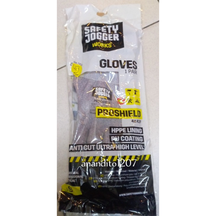 Safety Jogger Works Sarung Tangan Proshield Anticut Original