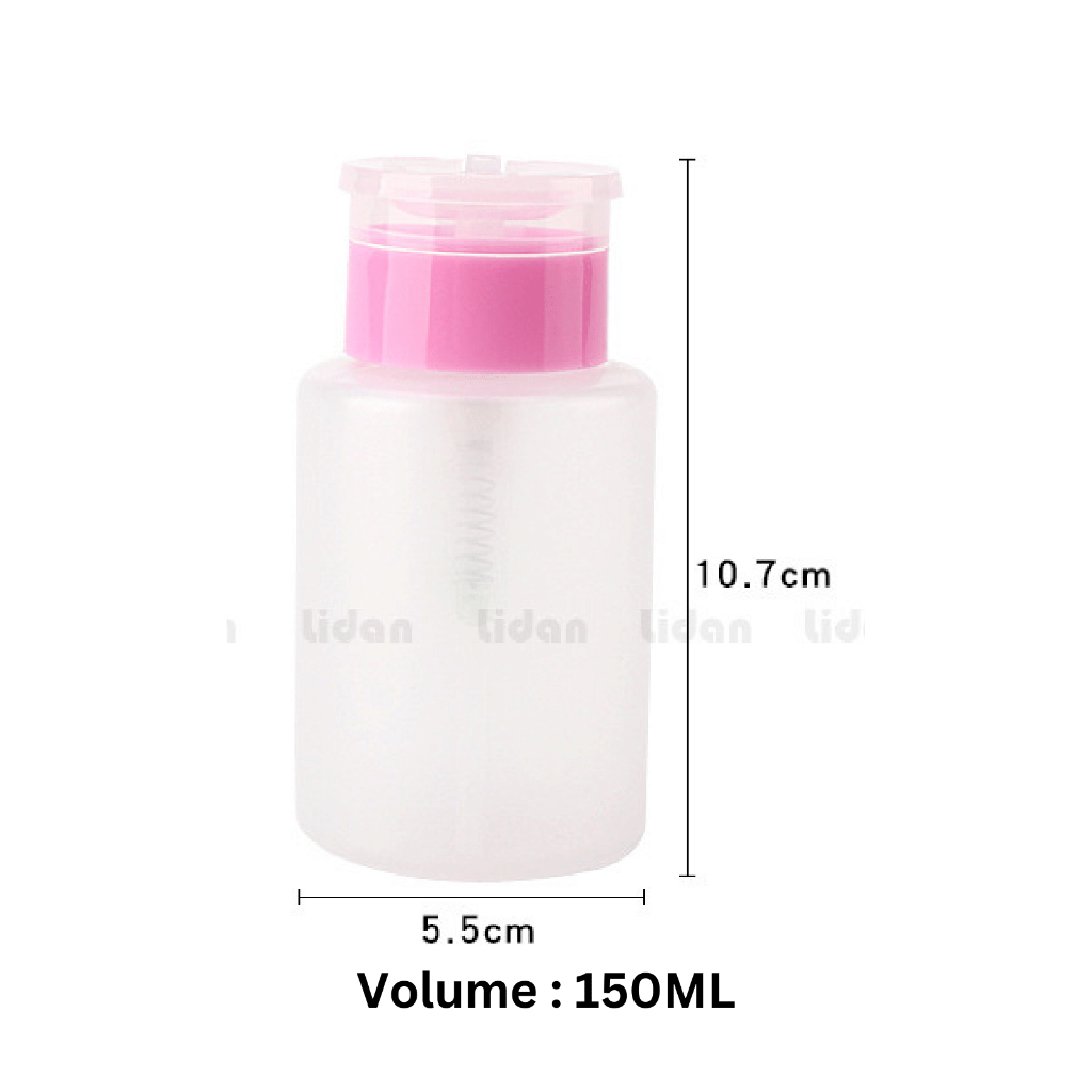 Botol Pump Kosong 200 ml, 150 ml Nail Art Polish bisa di isi Alkohol /Acetone/ pembersih lain