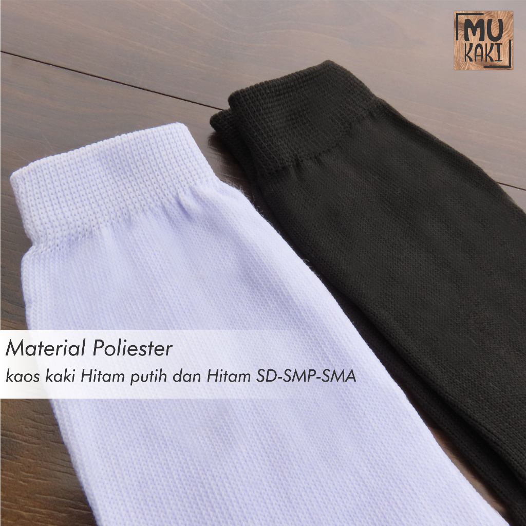 Mukaki Paket Kaos Kaki Sekolah Anak SD SMP SMA