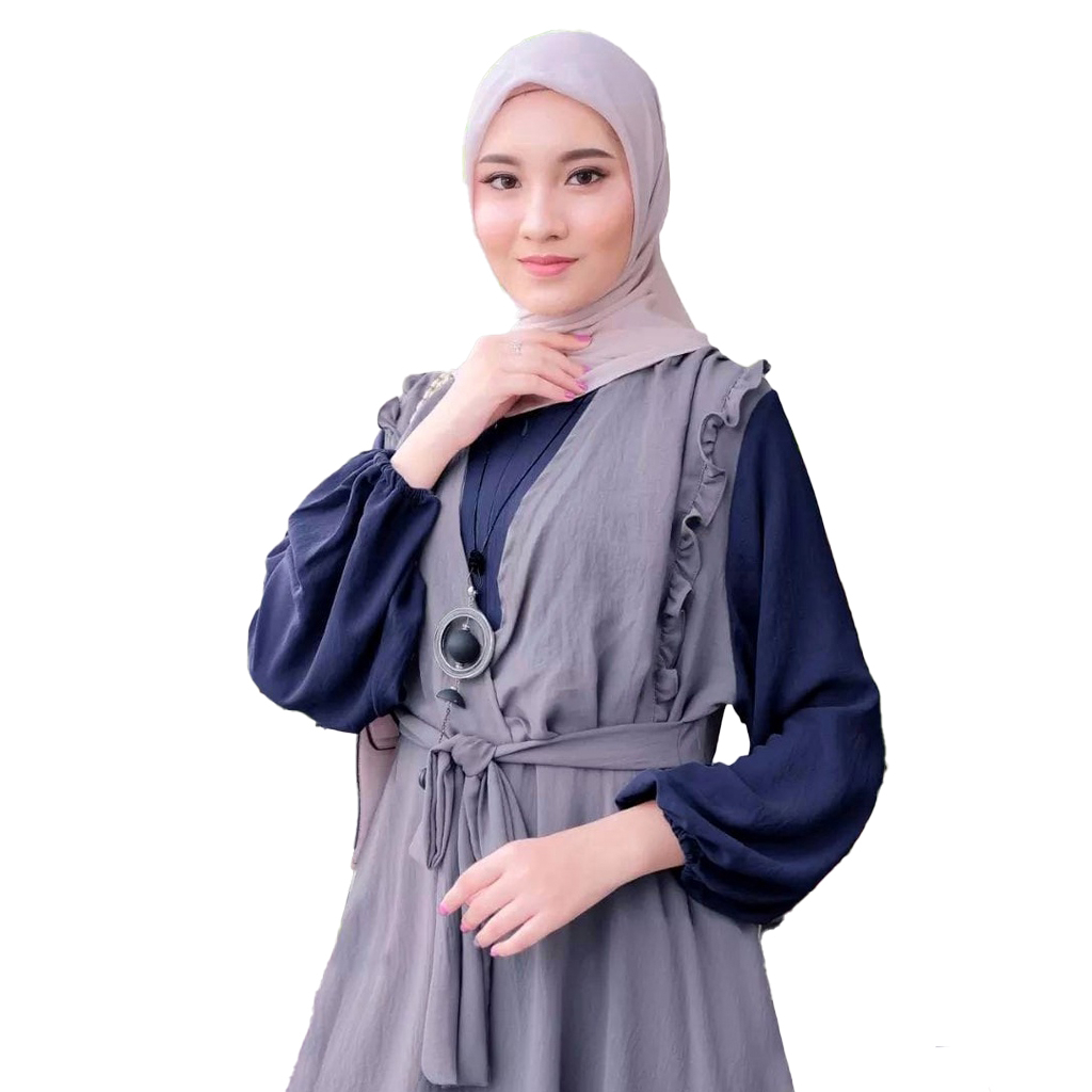 [COD] RRgemilang - Pakaian Gamis Wanita Muslim Terkini Sonya Dress