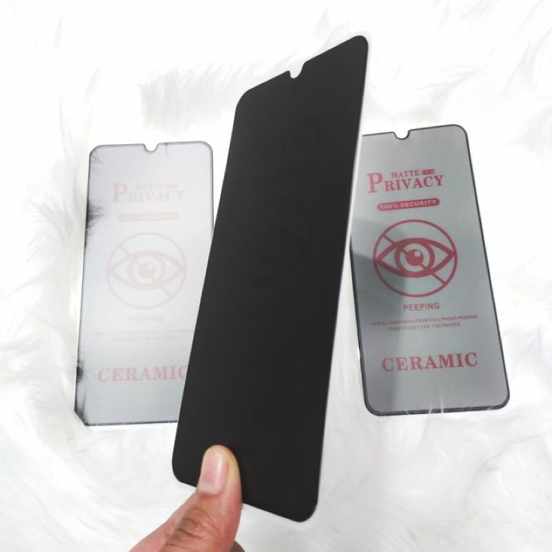 ANTI SPY CERAMIC GLASS OPPO A12/A15/A16/A31/A5S/F9/A7/A5/A9 2020/ ANTI GORES PRIVACY SPY FOR OPPO