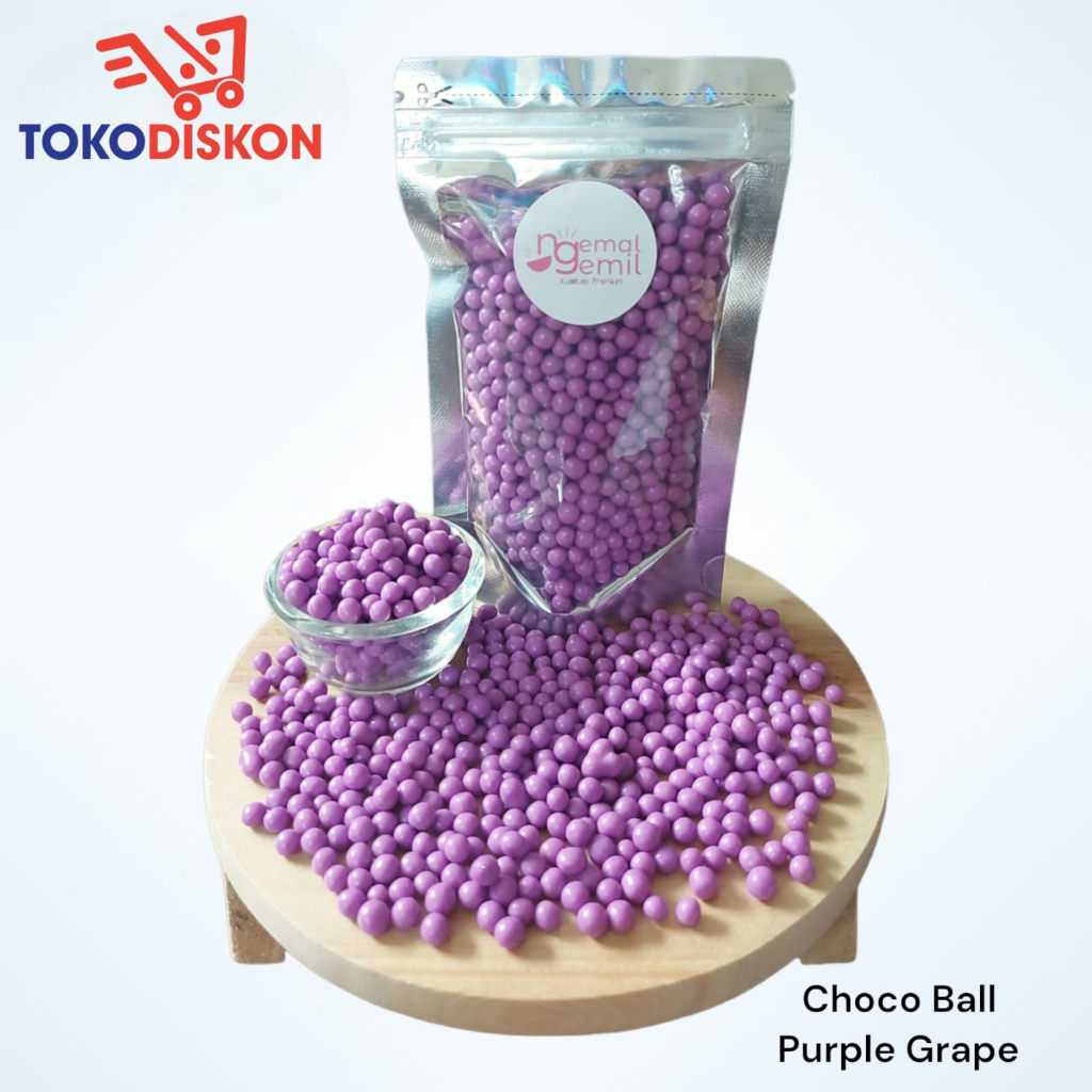 

Pouch Chocoball Purple Sprinkle Topping Donut Kue Bolu Kualitas Premium