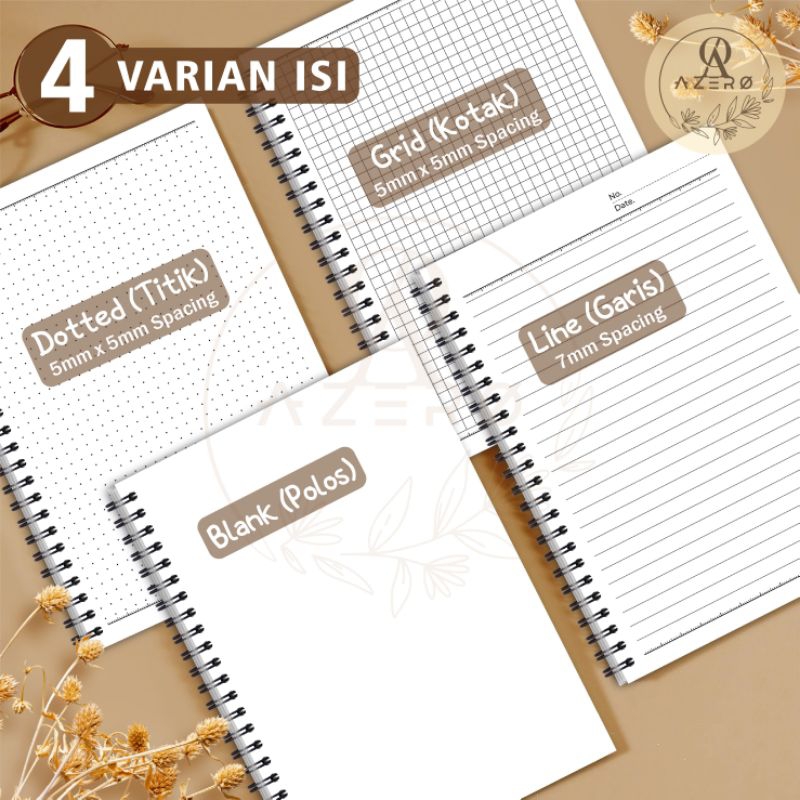 

[Whispers] Notebook Spiral A5 Buku Diary Aesthetic Buku Jurnal Buku Catatan Buku Note Stiker Buku