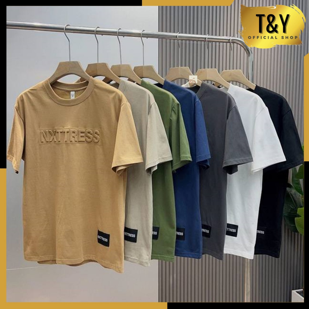 T&amp;Y Kaos Oversize Unisex 6789 Baju Distro Pria Wanita Atasan Lengan Pendek Tshirt Longgar Model Polos Warna Warni Murah Import