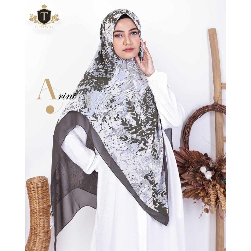 khimar printing / khimar motif arini ori thewa / jilbab printing ceruty babydoll / kerudung syari mo