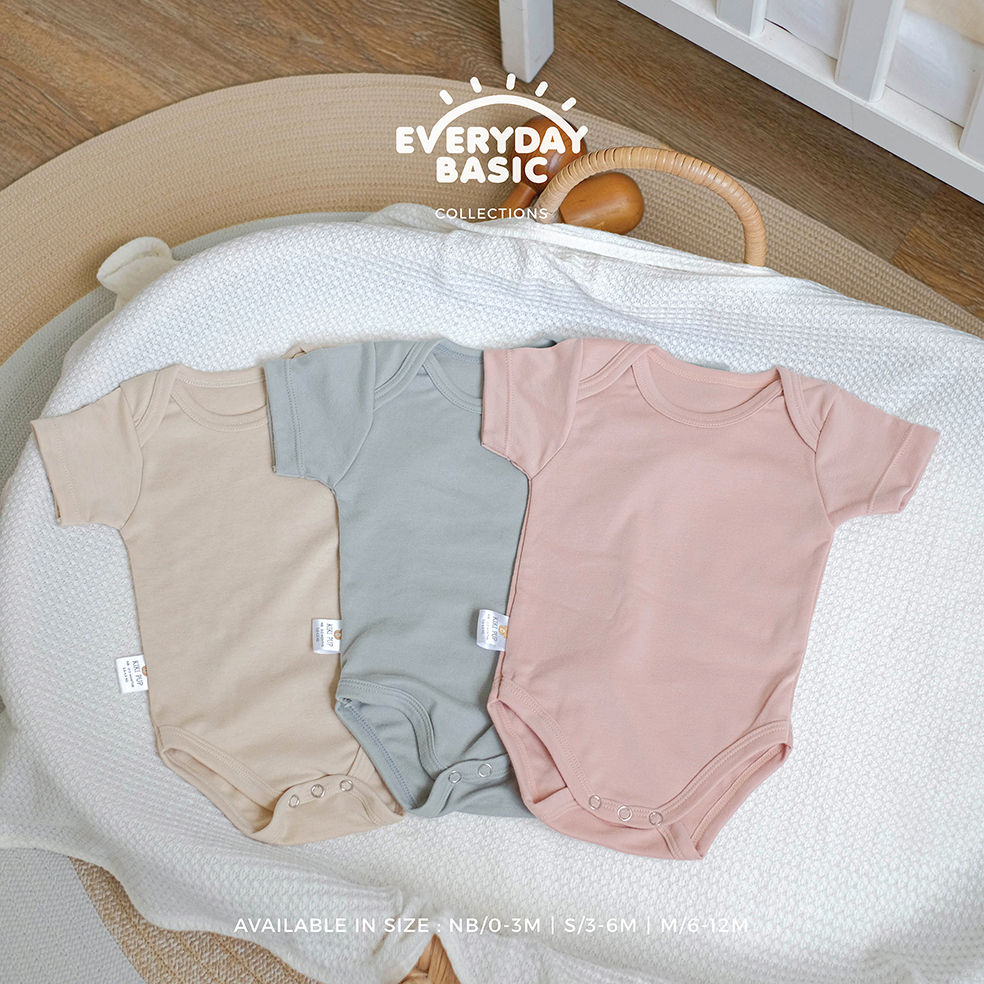 Kiki Pup - Short Sleeve Bodysuit / Jumper Baju Terusan Bayi