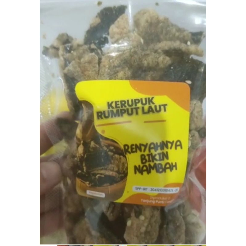 

kerupuk rumput laut vege