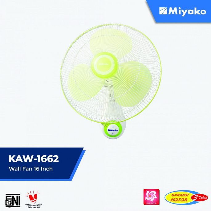 PROMO KIPAS ANGIN WALL FAN MIYAKO 1662 KIPAS ANGIN DINDING