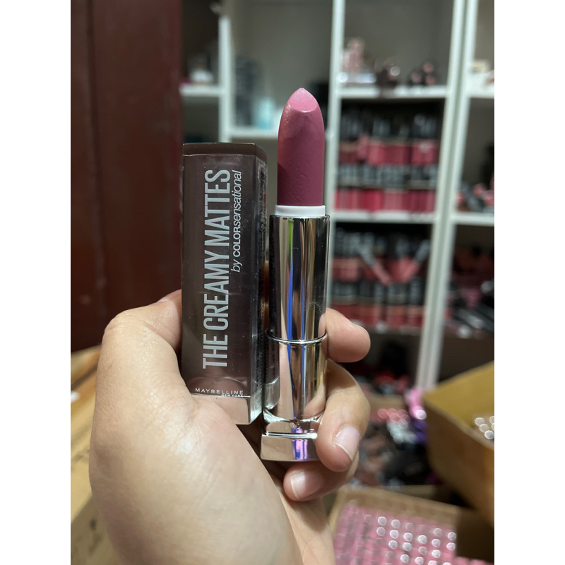 Maybelline The Creamy Mattes - Matte Lipstick Make Up Khusus No 665 {Lust For Blush}