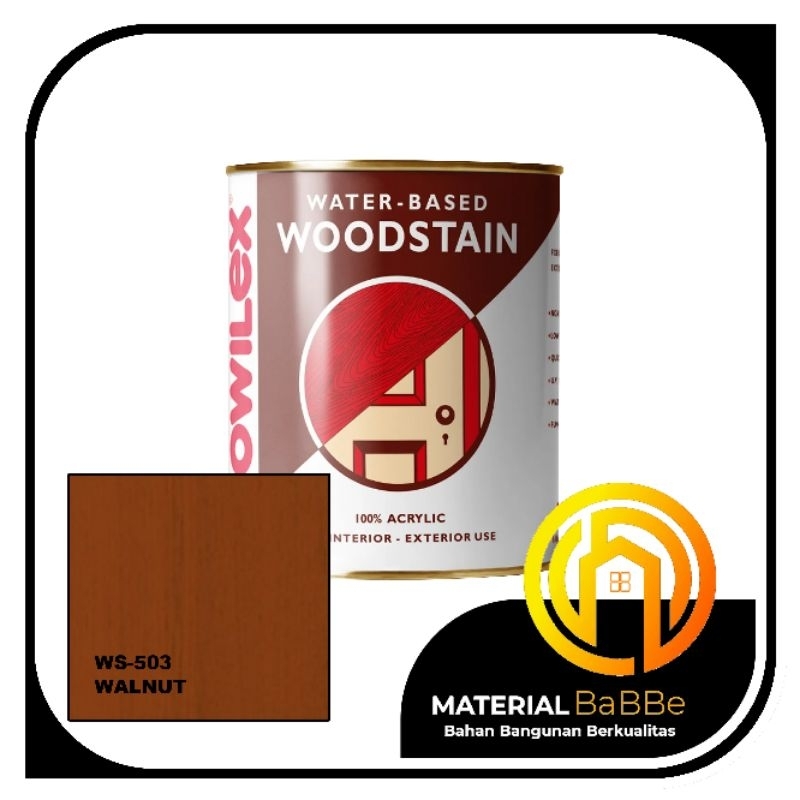 Mowilex Woodstain WS-503 Walnut 1 Kg | Cat Plitur Politur Kayu