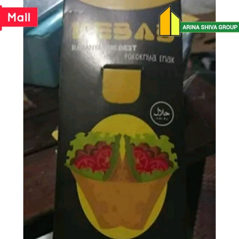 

150 LEMBAR KERTAS KEBAB TARIKAN UKURAN 25 × 9,5 CM HIGH QUALITY PAPER CRAFT TEBAL PRODUK TERBARU | KOTAK KEBAB KEKINIAN | DUS KEBAB VIRAL TIKTOK | KEMASAN KEBAB KEKINIAN | BOX KEBAB VIRAL | ARINA SHIVA GROUP 6003