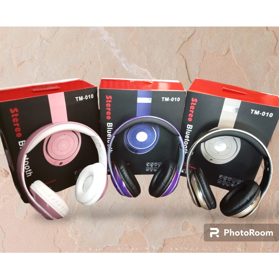 BARU HEADPHONE / HF/EARPHONE STEREO BLUETOOTH (B) TM-010 SUPER BASS TERMURAH