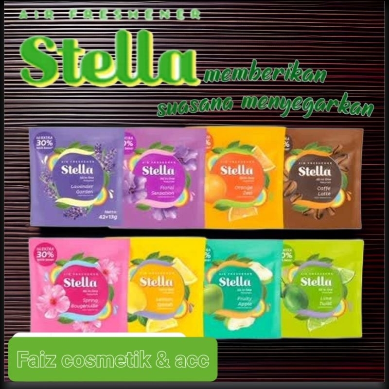 STELLA AIL IN ONE 42GR +13GR (55GR) kemasan baru isi lenih besar