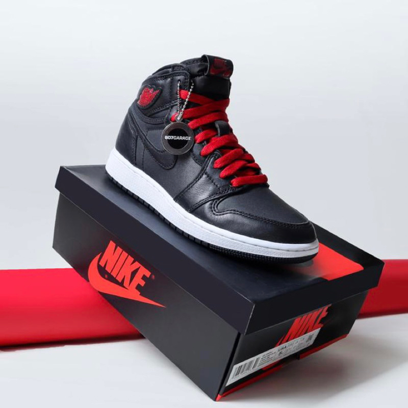 Air Jordan 1 High Satin Black GS Women