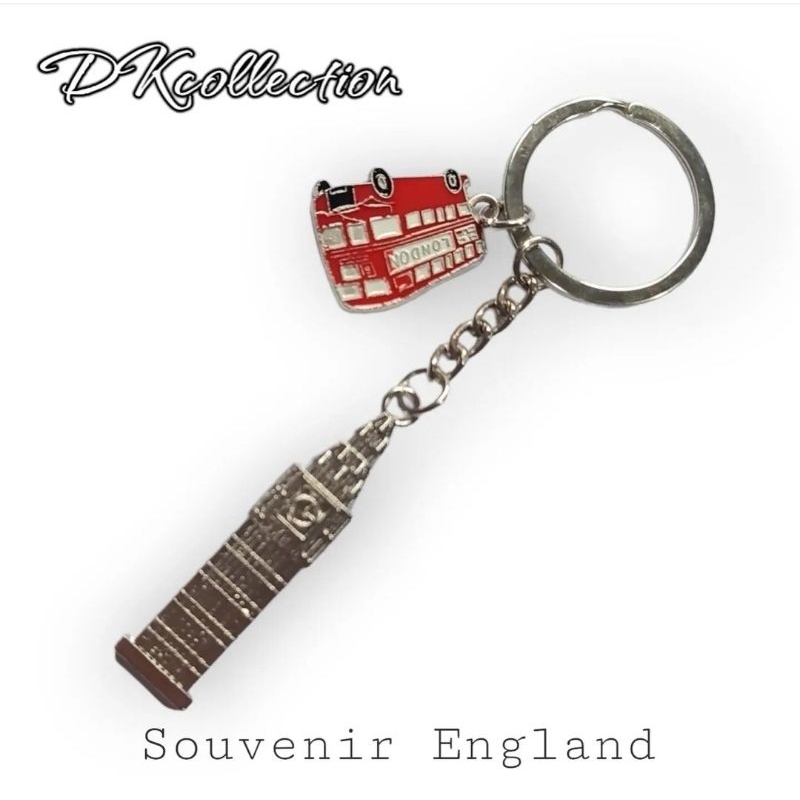 Gantungan kunci UK Souvenir London keychain UK gantungan kunci London ganci England Souvenir