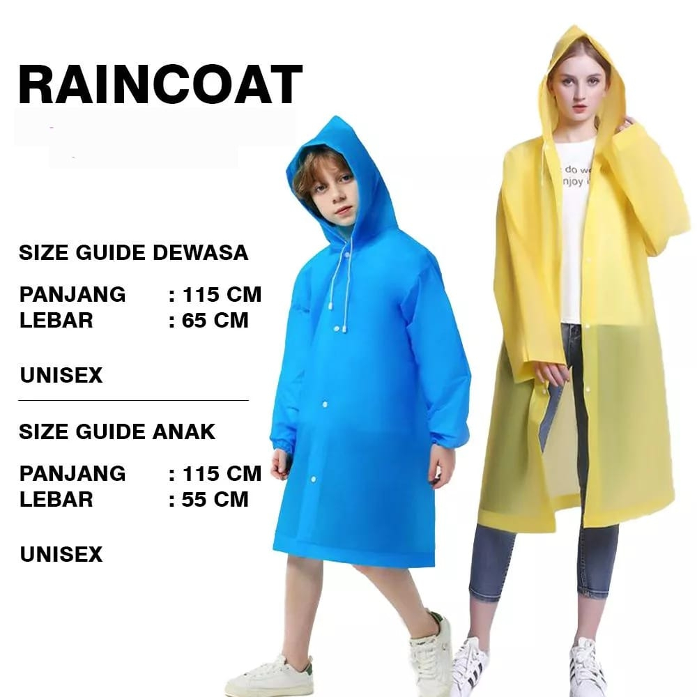 Jas Hujan anak &amp; dewasa/mantel model eva conco/mantel anak/jas hujan bahan tebal unisex dewasa