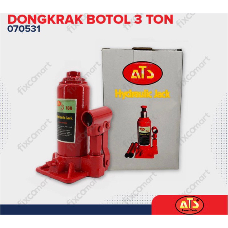 Dongkrak hidrolik mobil 3ton Ats model botol