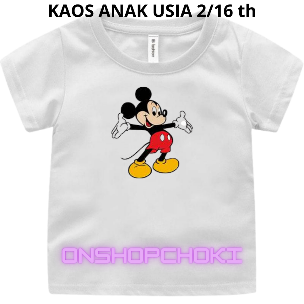 Kaos anak-anak cowok Cewek Gambar MEKY usia 2-16 Usia Kaos Oblong pakaian anak-anak Perempuan