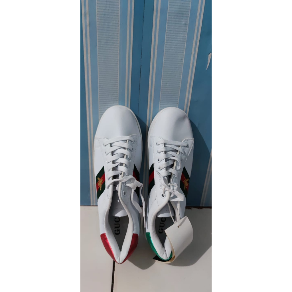 SEPATU GUCCI BEE ACE SNEAKERS PREMIUM QUALITY SIZE 42