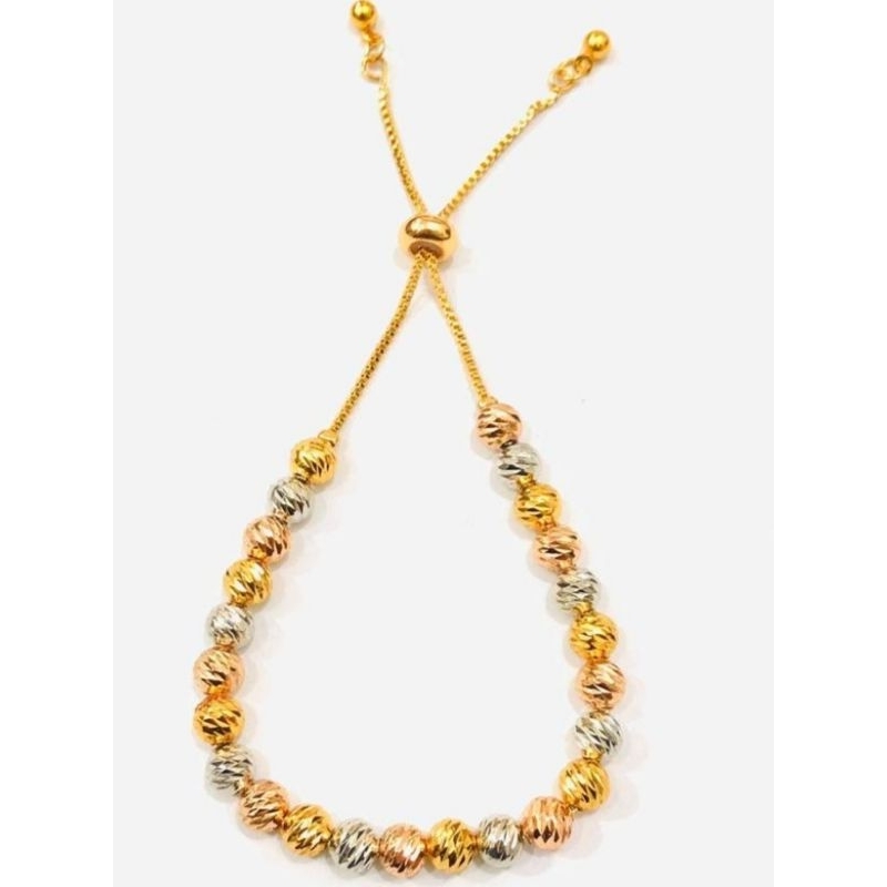 Gelang serut wanita xuping berlapis emas