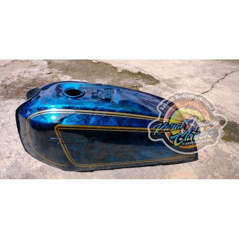 paket hemat Tangki gl100 biru candy motif forged apus apus detail original