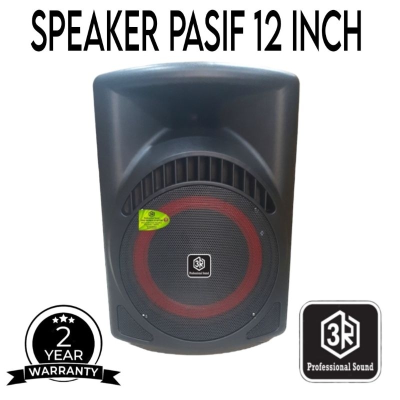 Speaker pasif 3R Red Bulls 12 Inch, Speaker Karaoke, Indoor, Outdoor.!