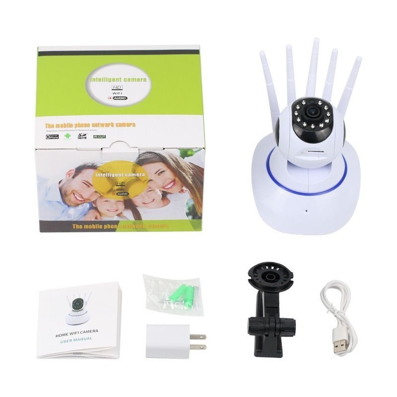 Ip Camera 5 Antena Cctv Wifi/Ip Cam Wireless New Version 3mp/Kamera cctv Babycam 5Antena signal kuat Yoosee