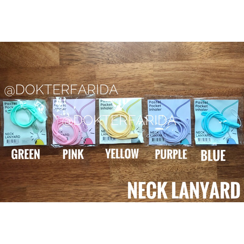 Pastel Inhaler Cap | Pastel Inhaler Lanyard | Hand Strap | Ring - Original Thailand