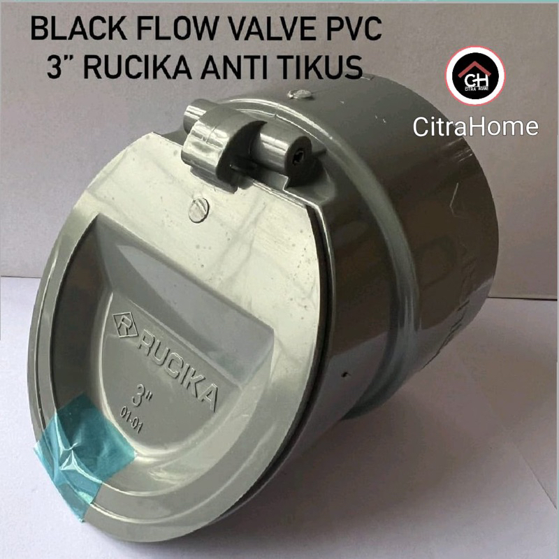 Backflow Valve PVC 3 inch Rucika