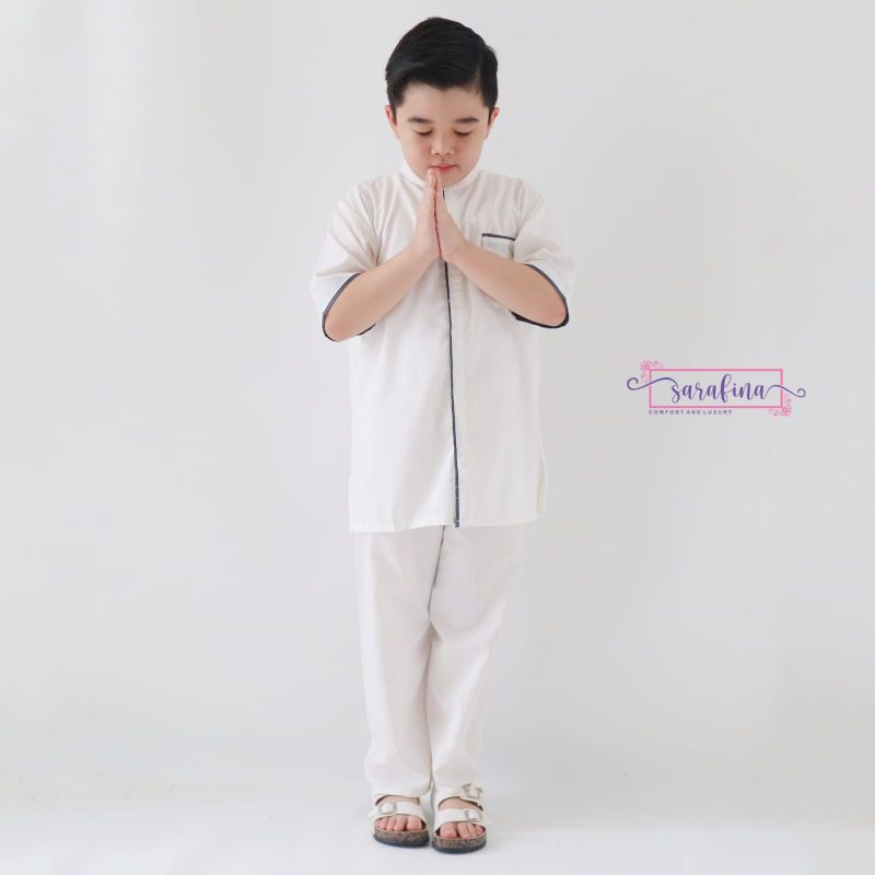 [5-9t] BAJU SETELAN KOKO GAMIS Anak Warna Putih Anak 5-9 Tahun SARAFINA WHITE SERIES KOKO Putih Manasik Haji Anak BAJU Manasik Anak Putih Set KOKO Putih Anak LAKI LAKI Umur 5 6 7 8 9 Tahun Tanggung BAJU Muslim PUTIH Anak hari raya