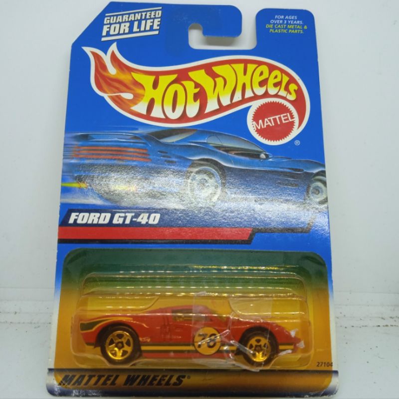 hot wheels hotwheels Ford gt40 GT 40 merah red blue card