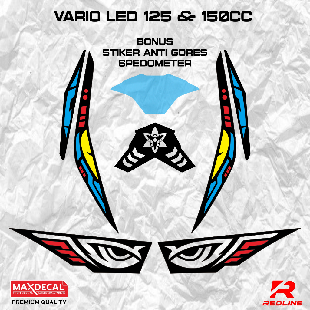 Stiker alis lampu vario led 125/150 2015-2017