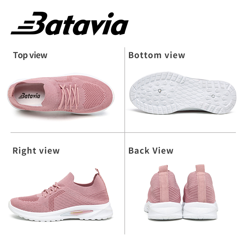 (COD)Batavia Sepatu wanita baru Sepatu wanita berkualitas bernapas, nyaman, olahraga sekolah wanita murah N30 D4 N10